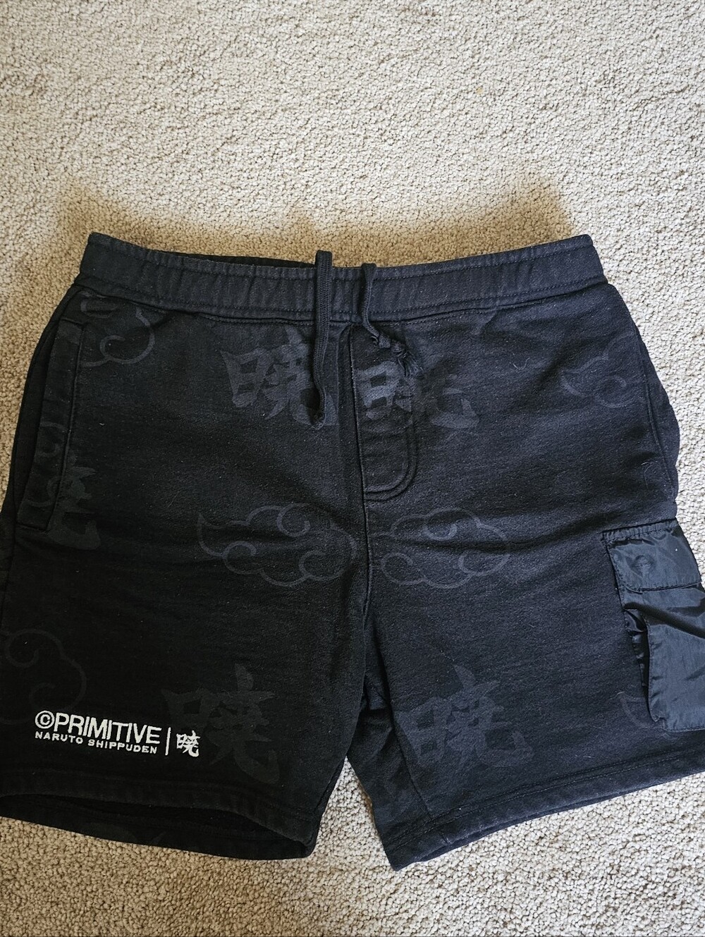 Primitive x Naruto Black Sweat Shorts